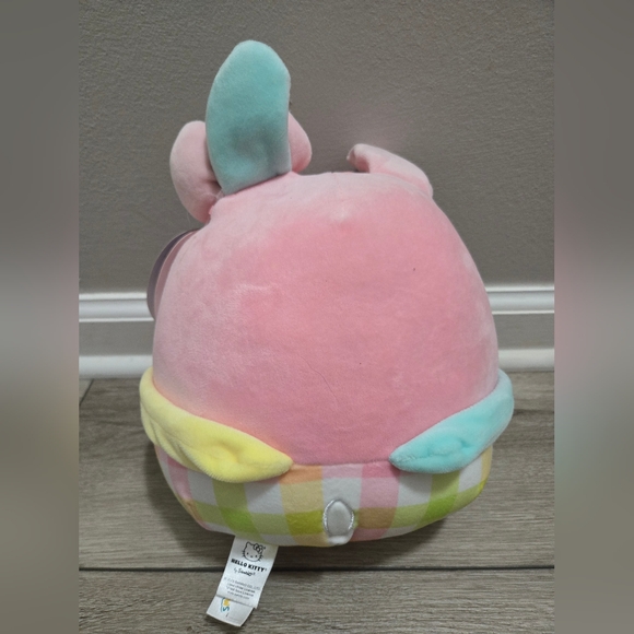 Squishmallows Hello Kitty Easter Bunny Plush Toy Sanrio Kellytoy Pink 10" Gift - Picture 4 of 7
